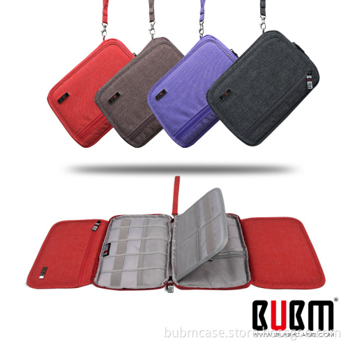BUBM USB Flash Drive Case Bag Wallet , SD Memory Cards Cable Organizer--Travel Gadget Case for Electronics Accessories